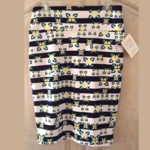 LulaRoe Cassie straight stretch skirt NWT